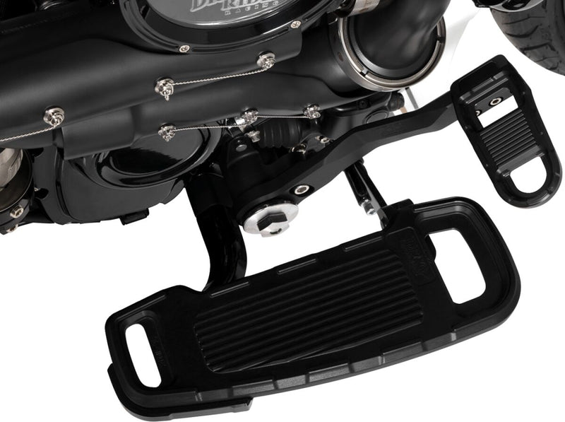 Drag Specialties Floorboard Kit Designed by Gilles for 2017-2025 Harley-Davidson Black Aluminium #CU-B001-BD