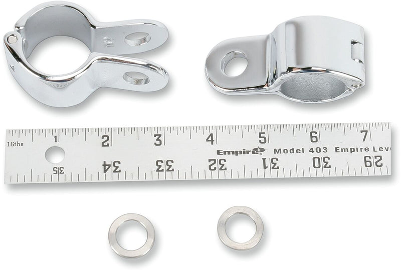 Kuryakyn 1-1/4 Inch Magnum Quick Clamps In Chrome (Pair)