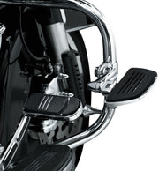 Kuryakyn Longhorn Offset Mounts With 1-1/4 Inch Magnum Quick Clamps In Chrome
