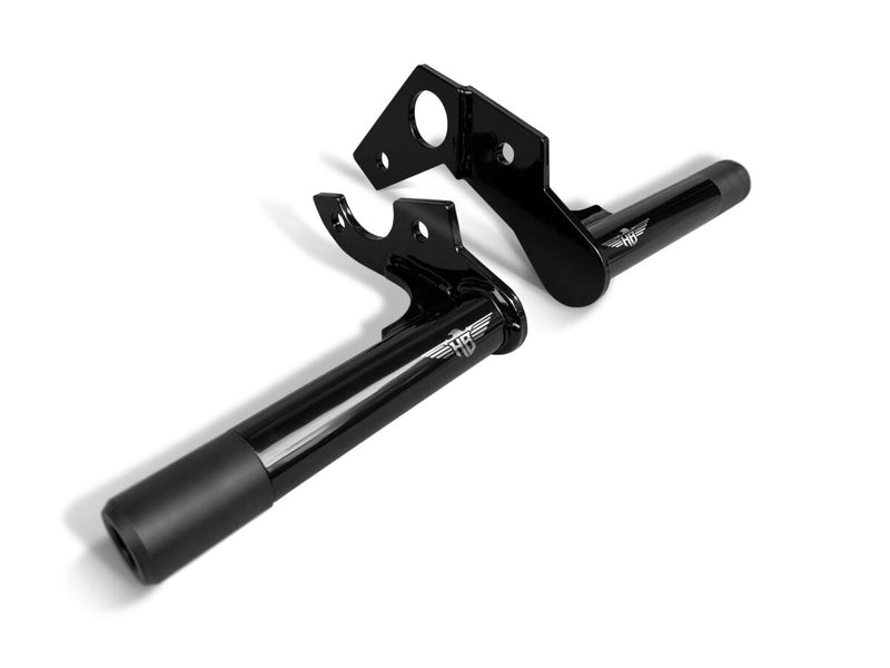 Heinz Bikes Clubstyle Passenger Crash Bar In Black For Harley-Davidson 2018-2024 Softail Models