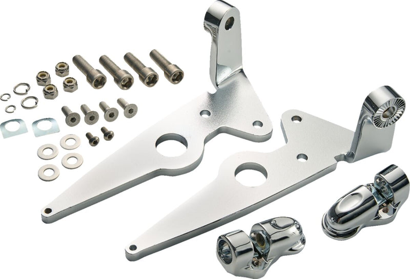 Ciro Highway Peg Mounts for Indian for 2014-2026 INDIAN Foot Peg Chrome Silver Kit