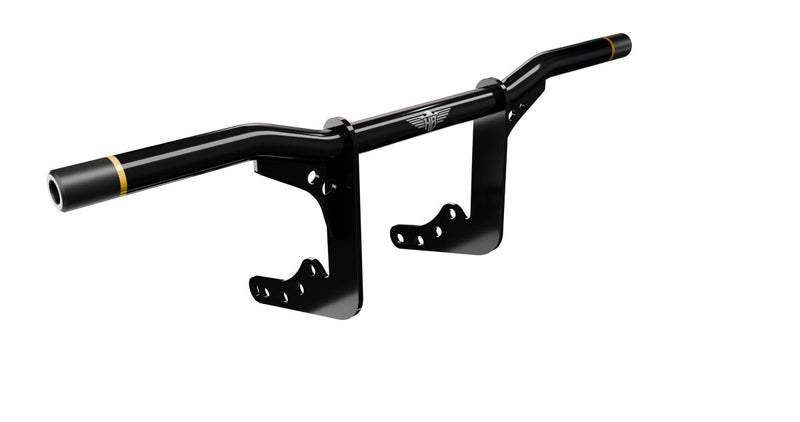 Heinz Bikes Motorcycle Crash Bar for 2018-2025 Harley-Davidson Gloss Black Bolt-On Frame Mount Aluminium #HB-PCB-M8-G