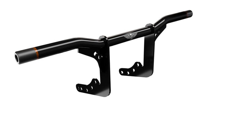 Heinz Bikes Motorcycle Crash Bar for 2018-2025 Harley-Davidson Gloss Black Bolt-On Frame Mount Aluminium #HB-PCB-M8-BRO