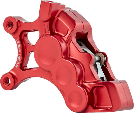 Arlen Ness Red 14 in. Front Left 6 Piston Brake Caliper for Various Various Harley-Davidson Motorcycles (See Fitment List) #02-202
