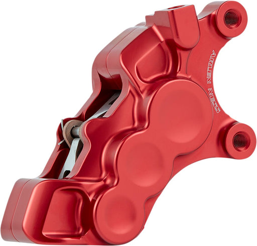 Arlen Ness Red 11.8 in. Front Right 6 Piston Brake Caliper for Various Various Harley-Davidson Motorcycles (See Fitment List) #02-229