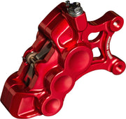 Arlen Ness 11.8 in. Front Left Red 6-Piston Brake Caliper for Various Various Harley-Davidson Motorcycles (See Fitment List) #02-226