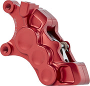 Arlen Ness 11.8 in. Front Left Red 6-Piston Brake Caliper for Various Various Harley-Davidson Motorcycles (See Fitment List) #02-226