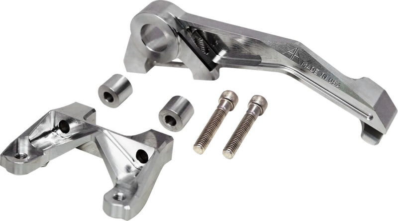Alloy Art Raw Multi Brake Caliper Mount for 2009-2026 Harley-Davidson Touring Motorcycles #MCRB1-1