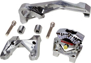 Alloy Art 84mm Raw Multi Brake Caliper Mount for 2009-2026 Harley-Davidson Touring Motorcycles