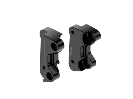 Rick's Motorcycles BRAKE CALIPER RELOCATION MOUNT KIT for 2018-2024 Harley-Davidson Relocation Bracket Black Front Left Aluminium