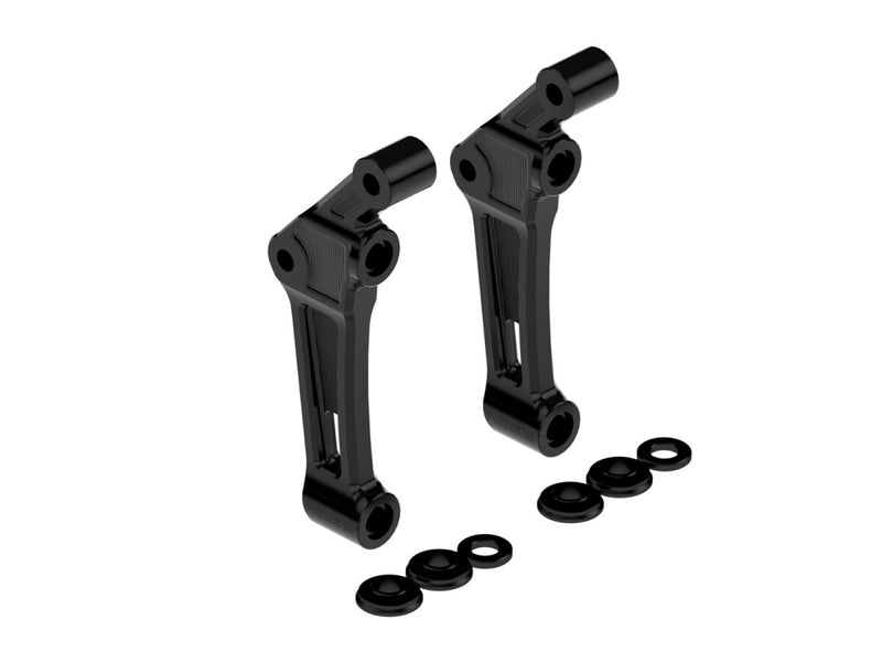 Rick's Motorcycles RADIAL CALIPER MOUNT KIT for 2007-2025 Harley-Davidson Caliper Bracket Black Front Left Brake Caliper Aluminium