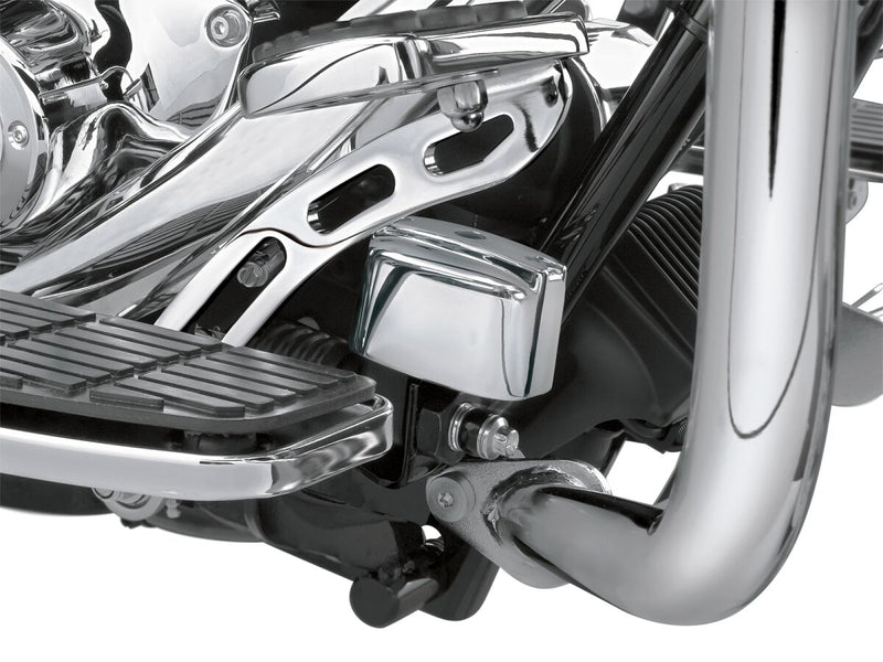 Kuryakyn Rear Master Cylinder Covers In Chrome For Harley-Davidson Touring, Trike & Softail Motorcycles