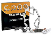 Galfer Oversize Brake Kit Front Black Silver Aluminium Stainless Steel #KG082RWSX