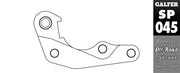 Galfer Brake Caliper Relocation Bracket for 2002-2007, 2019-2027 HONDA Black Oversize Front Billet Aluminium #SP045