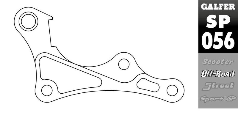 Galfer Brake Caliper Relocation Bracket Black Oversize Front Billet Aluminium #SP056