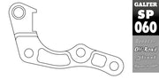 Galfer Brake Caliper Relocation Bracket for 2019-2024 HONDA CRF Black Oversize Front Billet Aluminium #SP060