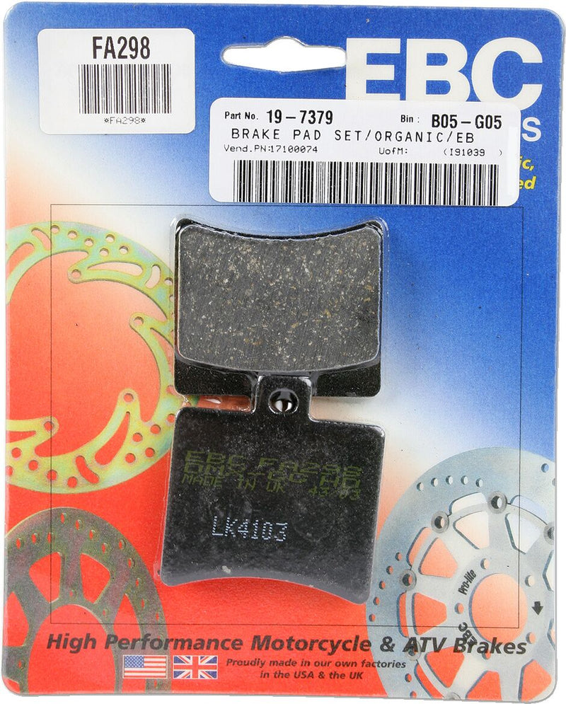 EBC Organic Base "FA" Brake Pads FA Series Rear Rear Left Aramid Fibre Set of 2