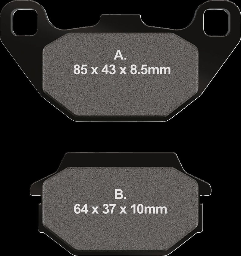 EBC Brake Pads Multi-Purpose Off-Road Rear Organic Base Organic Keviar® Set of 2
