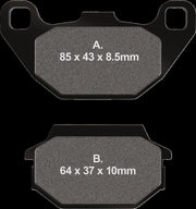 EBC Brake Pads Multi-Purpose Off-Road Rear Organic Base Organic Keviar® Set of 2 #FA305
