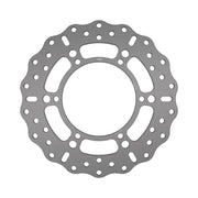 EBC Contour Fixed Brake Rotor Wave® Silver Stainless Steel Rear One Piece (Fixed) High-Carbon Stainless Steel