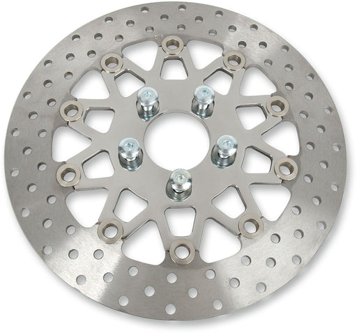 EBC Custom Stainless Steel Rear Brake Rotor for 2000-2017 Harley-Davidson Silver Narrow Band Two Piece (Floating)