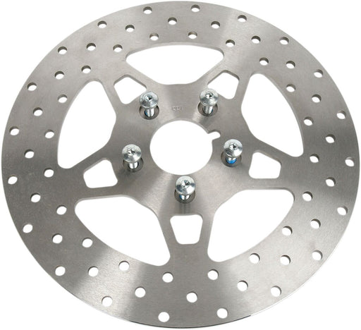 EBC FSD Series Stainless Steel Front Brake Rotor for Big Twins for 1984-2006 Harley-Davidson Machined Solid One Piece (Fixed) Wide Band