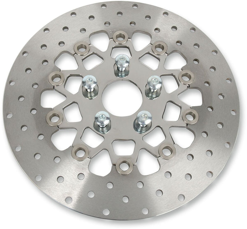EBC Custom Stainless Steel Rear Brake Rotor for 1987-1999 Harley-Davidson Silver Wide Band Two Piece (Floating) #RSD019