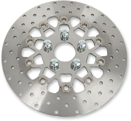 EBC Custom Stainless Steel Rear Brake Rotor for 1987-1999 Harley-Davidson Silver Wide Band Two Piece (Floating)