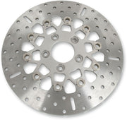 EBC Custom Stainless Steel Rear Brake Rotor for 1980-1983, 2000-2024 Harley-Davidson Silver Wide Band Two Piece (Floating)
