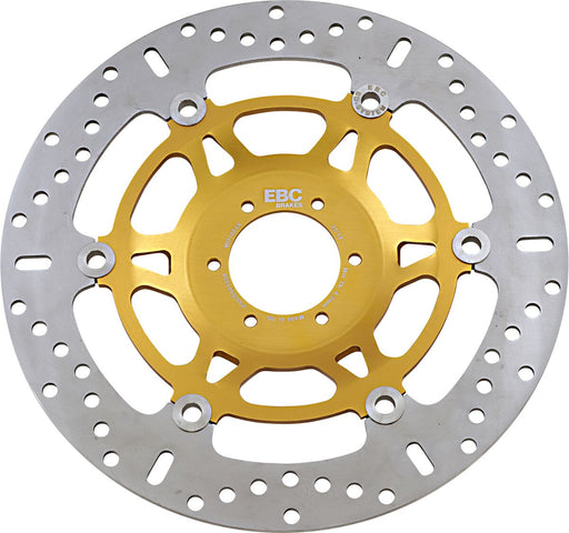 EBC MD Series Pro-Lite Contour X Brake Rotor for 1988-2006 HONDA Polished Yellow Front Two Piece (Floating) Steel