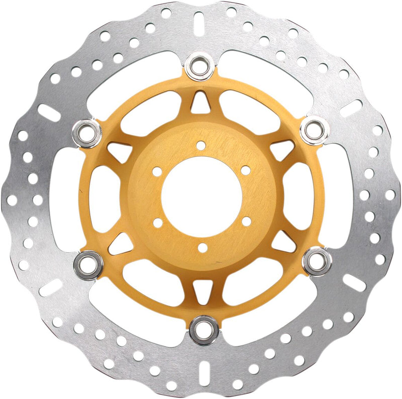 EBC MD Series Pro-Lite Contour X Brake Rotor for 1998-1999 HONDA CBR 900 RR Yellow Front Left Two Piece (Floating) #MD1134X