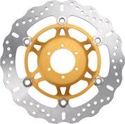 EBC XC SERIES FLOATING CONTOUR for 2000-2003 HONDA CBR Floating Wave® Brake Rotor Gold Silver Full-Floating Front Two Piece (Floating) Aluminium St... #MD1137XC