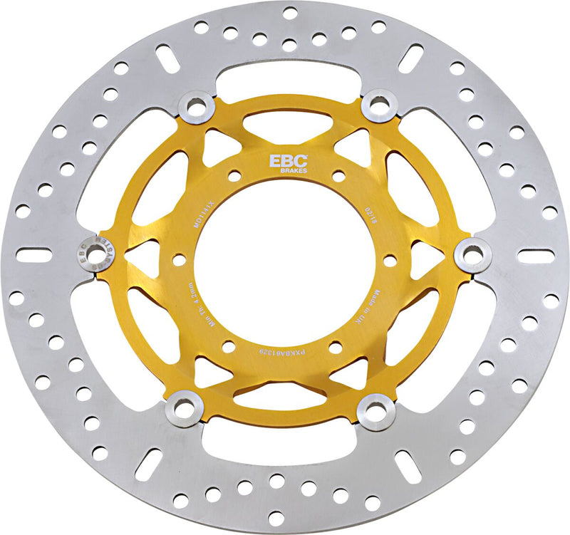 EBC MD Series Pro-Lite Contour X Brake Rotor for 2001-2007 HONDA Polished Yellow Front Two Piece (Floating) Steel