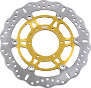 EBC Pro-Lite XC Contour Brake Rotor for 2001-2021, 2023-2026 HONDA XC Series Gold Silver Full-Floating Front Two Piece (Floating) Stainless Steel