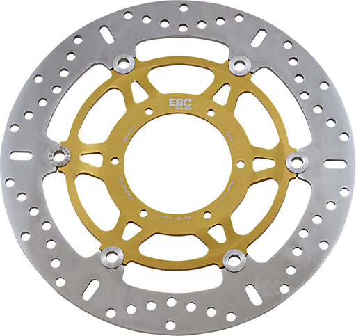 EBC MD Series Pro-Lite Contour X Brake Rotor for 2004-2016 HONDA CBR 1000 RR Polished Yellow Front Two Piece (Floating) Steel