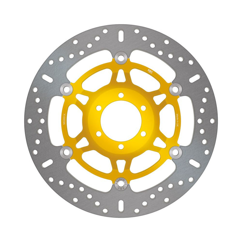 EBC X-Series Brake Rotor Floating Wave® Gold Silver Full-Floating Front Left Two Piece (Floating) Aluminium Stainless Steel