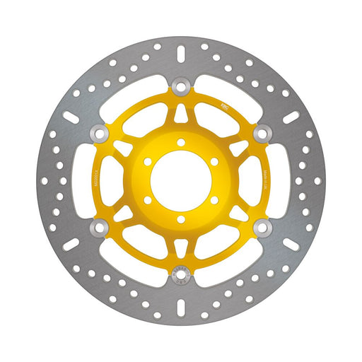 EBC X-Series Brake Rotor Floating Wave® Gold Silver Full-Floating Front Left Two Piece (Floating) Aluminium Stainless Steel