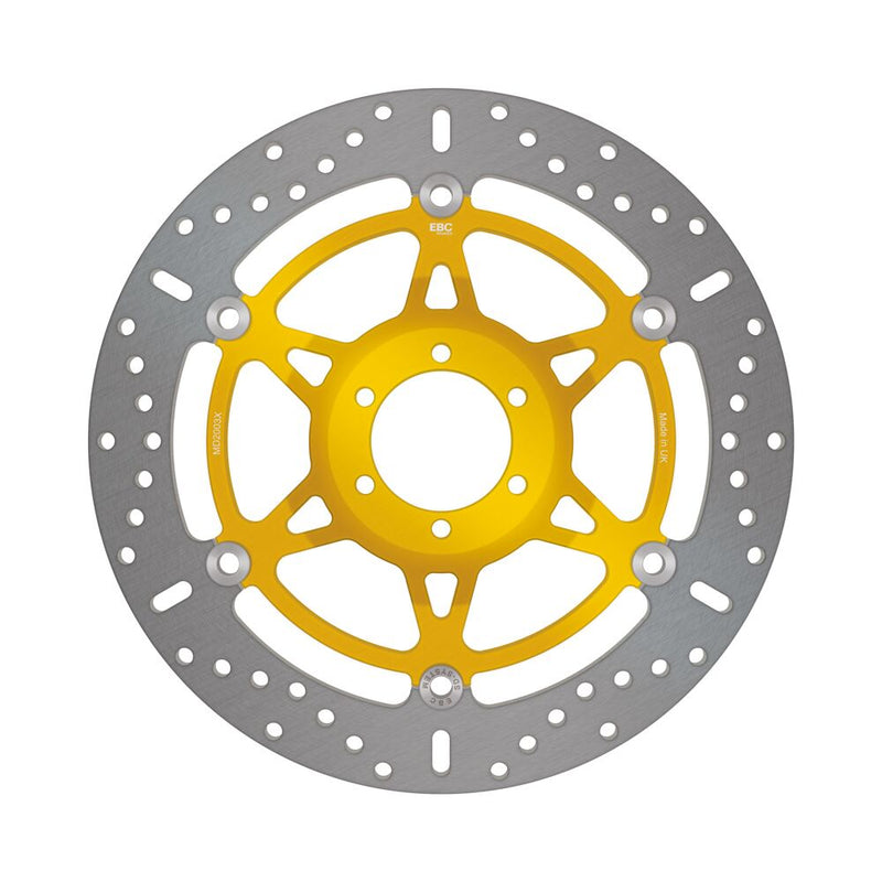 EBC X-Series Brake Rotor Floating Wave® Gold Silver Full-Floating Front Two Piece (Floating) Aluminium Stainless Steel #MD2003X