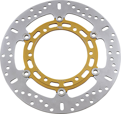 EBC MD Series Pro-Lite Contour X Brake Rotor for 1996-2016 YAMAHA Polished Yellow Front Two Piece (Floating) Steel