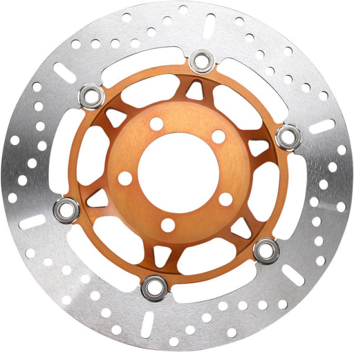 EBC MD Series Pro-Lite Contour X Brake Rotor for 1988-2010 SUZUKI Polished Yellow Front Two Piece (Floating) Steel