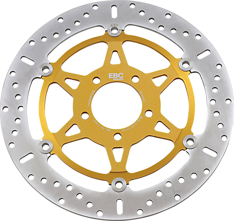EBC MD Series Pro-Lite Contour X Brake Rotor for 1996-2007 SUZUKI Polished Yellow Front Two Piece (Floating) Steel
