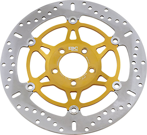 EBC MD Series Pro-Lite Contour X Brake Rotor for 1989-2006 KAWASAKI Polished Yellow Front Two Piece (Floating) Steel