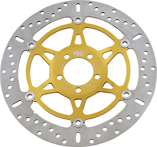 EBC MD Series Pro-Lite Contour X Brake Rotor Polished Yellow Front Two Piece (Floating) Steel