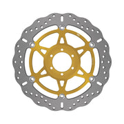 EBC Contour X Series Brake Rotor XC Series Gold Silver Front Two Piece (Floating) Aluminium Alloy Stainless Steel