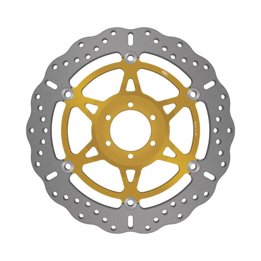 EBC Contour X Series Brake Rotor XC Series Gold Silver Front Two Piece (Floating) Aluminium Alloy Stainless Steel