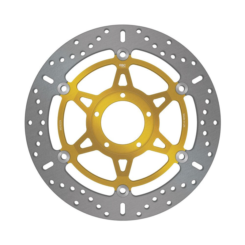 EBC X-Series Brake Rotor for 2003-2006, 2008-2011 DUCATI X Series Gold Stainless Steel Front Two Piece (Floating) #MD622X