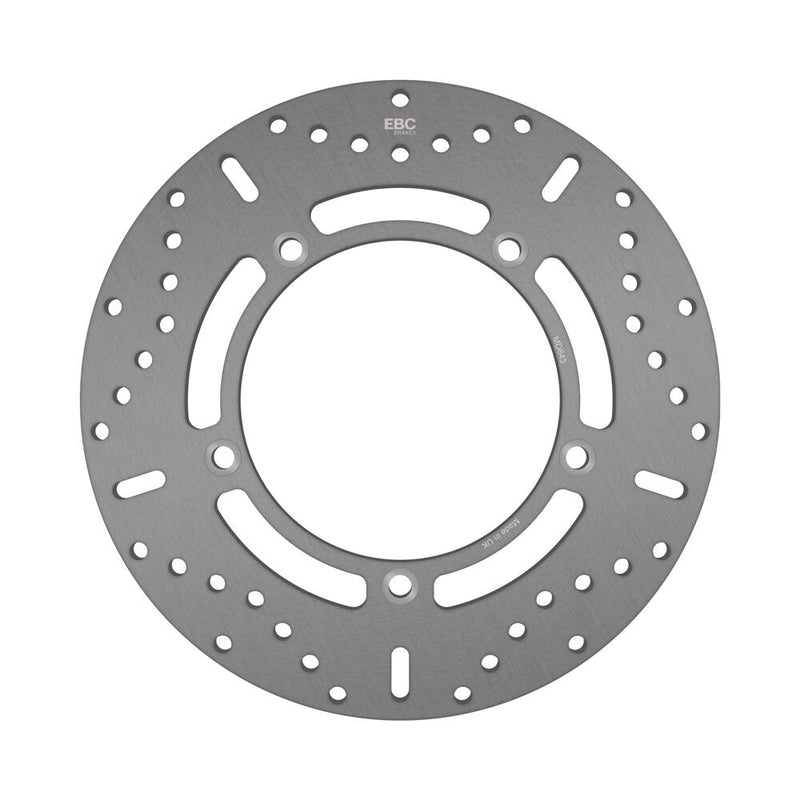 EBC Round HPSR solid brake rotor for 1995-2016 TRIUMPH HPSR Series Silver Stainless Steel Rear One Piece (Fixed) High-Carbon Stainless Steel