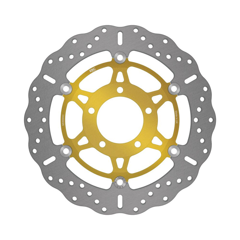 EBC Contour X Series Brake Rotor for 2001-2018 TRIUMPH XC Series Gold Silver Front Two Piece (Floating) Aluminium Alloy High-Carbon Stainless Steel...