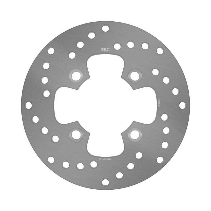 EBC Round D-Series Scooter Brake Rotor for 1987-1998 HONDA CN 250 Scooter Series Silver Stainless Steel Front One Piece (Fixed) #MD908D