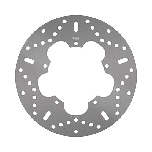 EBC Round D-Series Scooter Brake Rotor Scooter Series Silver Stainless Steel Front One Piece (Fixed)